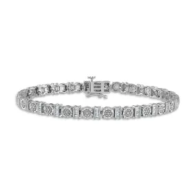 1/4 CTW Diamond 7-inch Tennis Bracelet in Sterling Silver