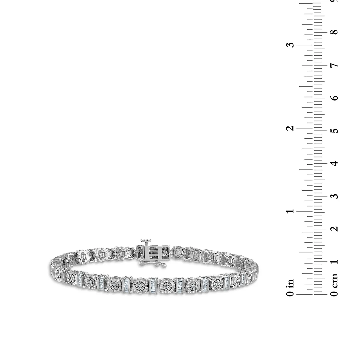 1/4 CTW Diamond 7-inch Tennis Bracelet in Sterling Silver