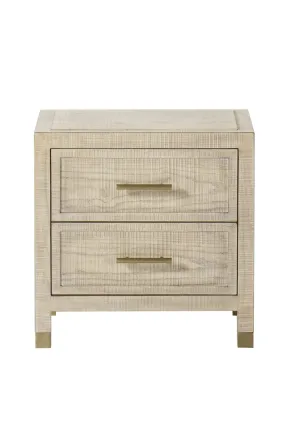 2 Drawer Natural Nightstand | Andrew Martin Raffles