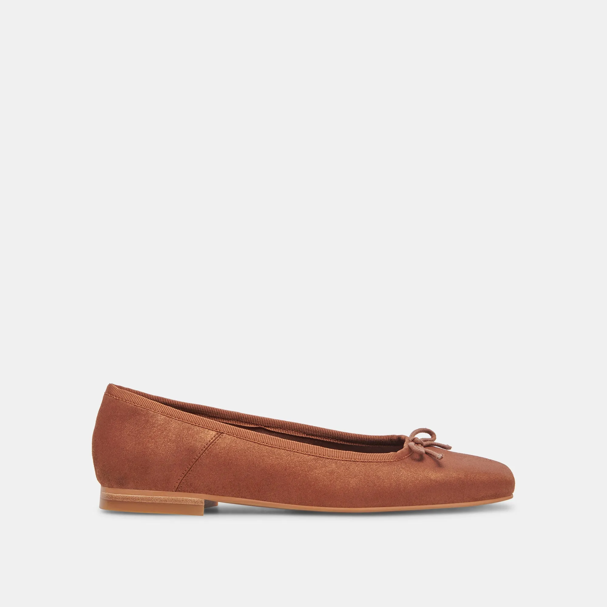 ANISA BALLET FLATS COPPER METALLIC SUEDE