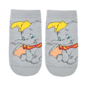 Balenzia X Disney Character Cushioned Ankle socks for women-Dumbo (Pack of 1 Pair/1U)-Grey