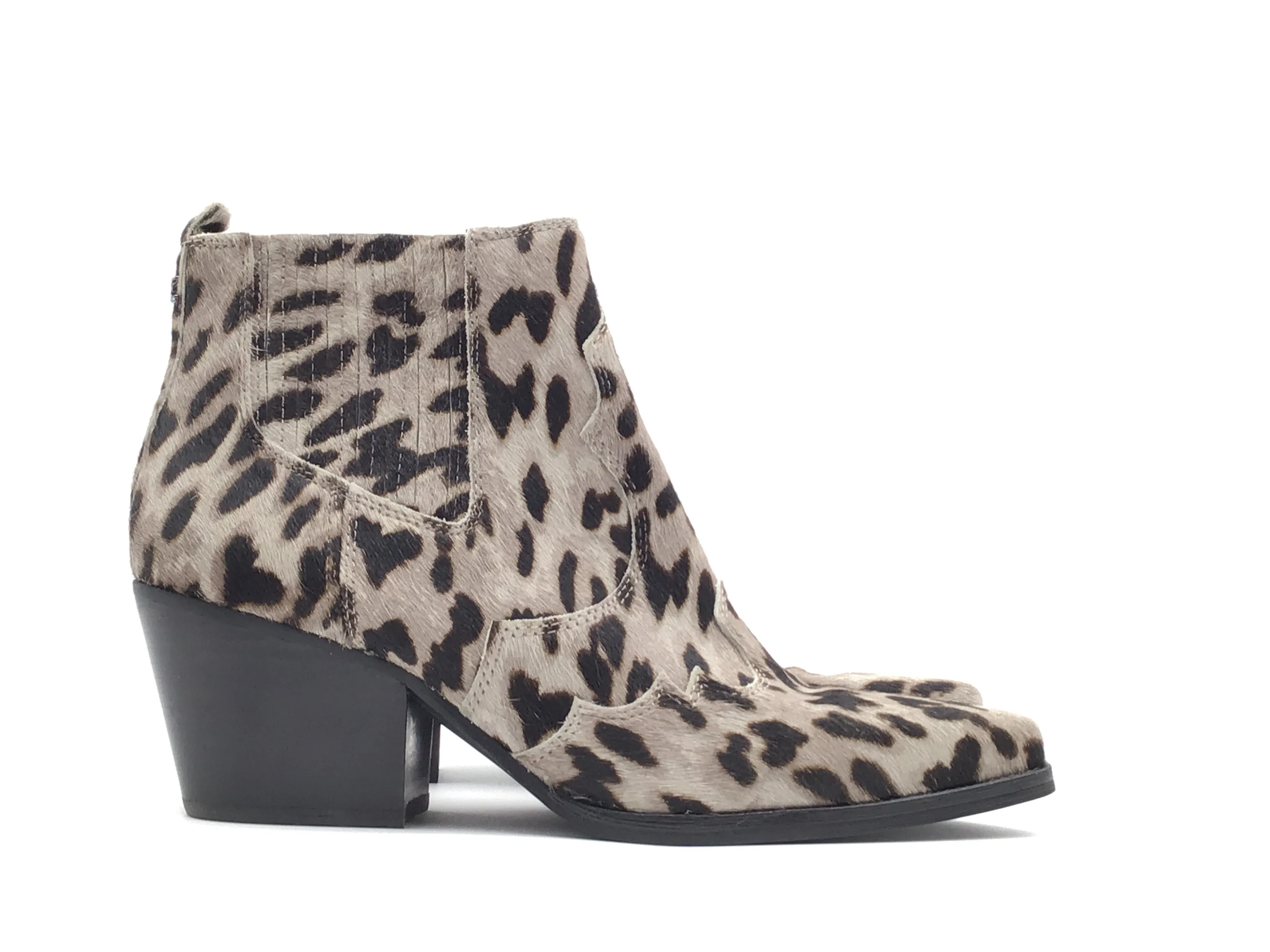 Boots Ankle Heels By Sam Edelman In Animal Print, Size: 8.5