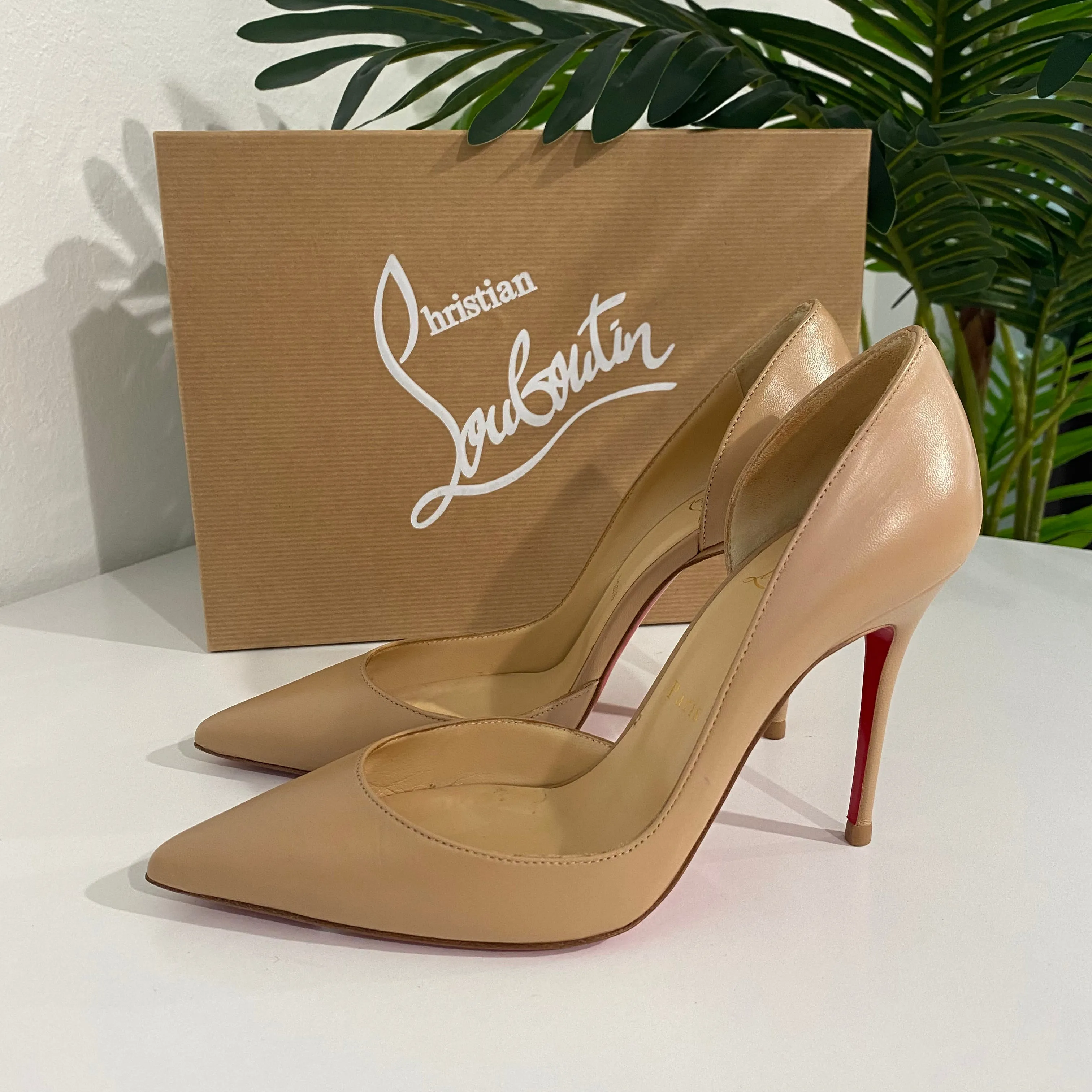 Christian Louboutin Nude Iriza 100 Heels