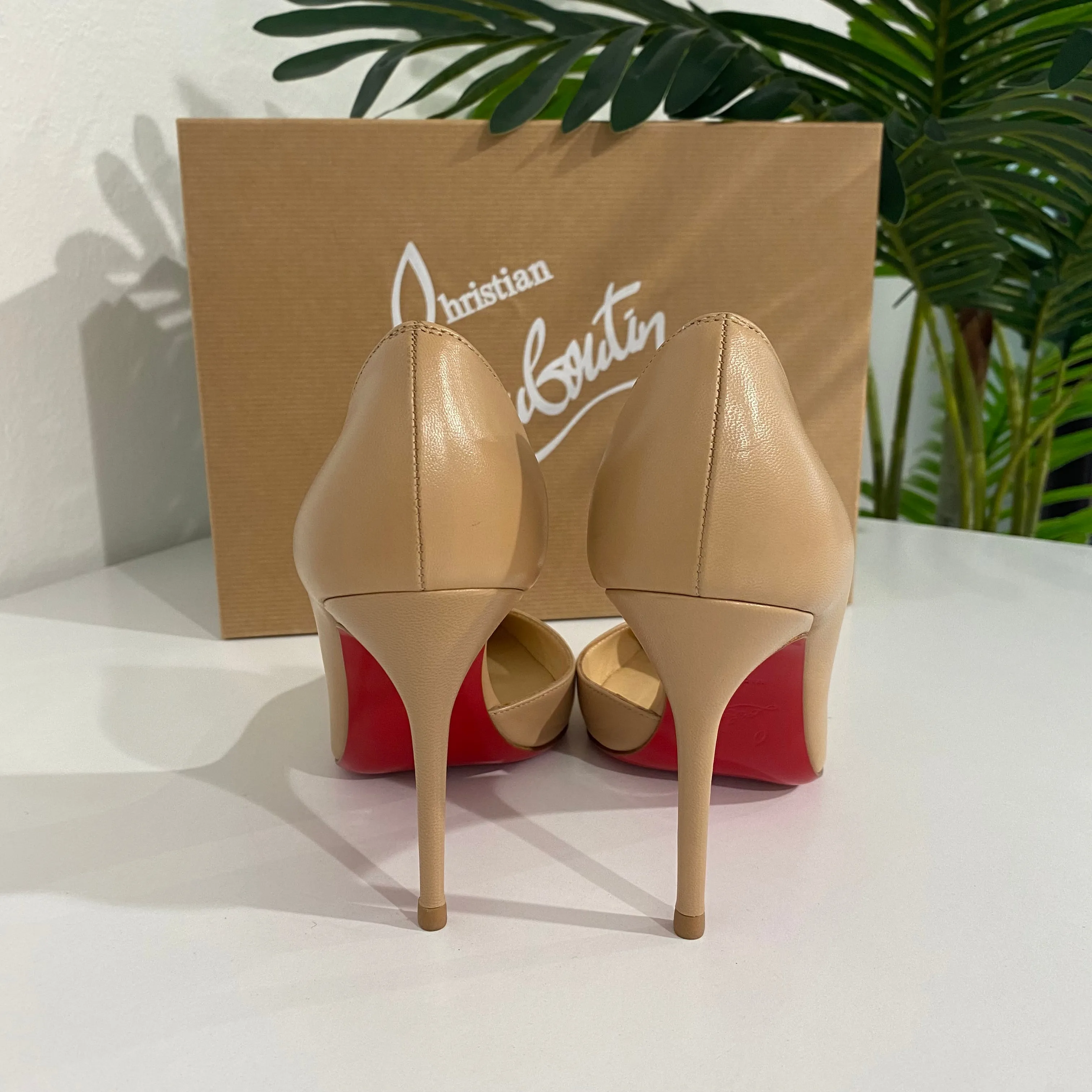 Christian Louboutin Nude Iriza 100 Heels