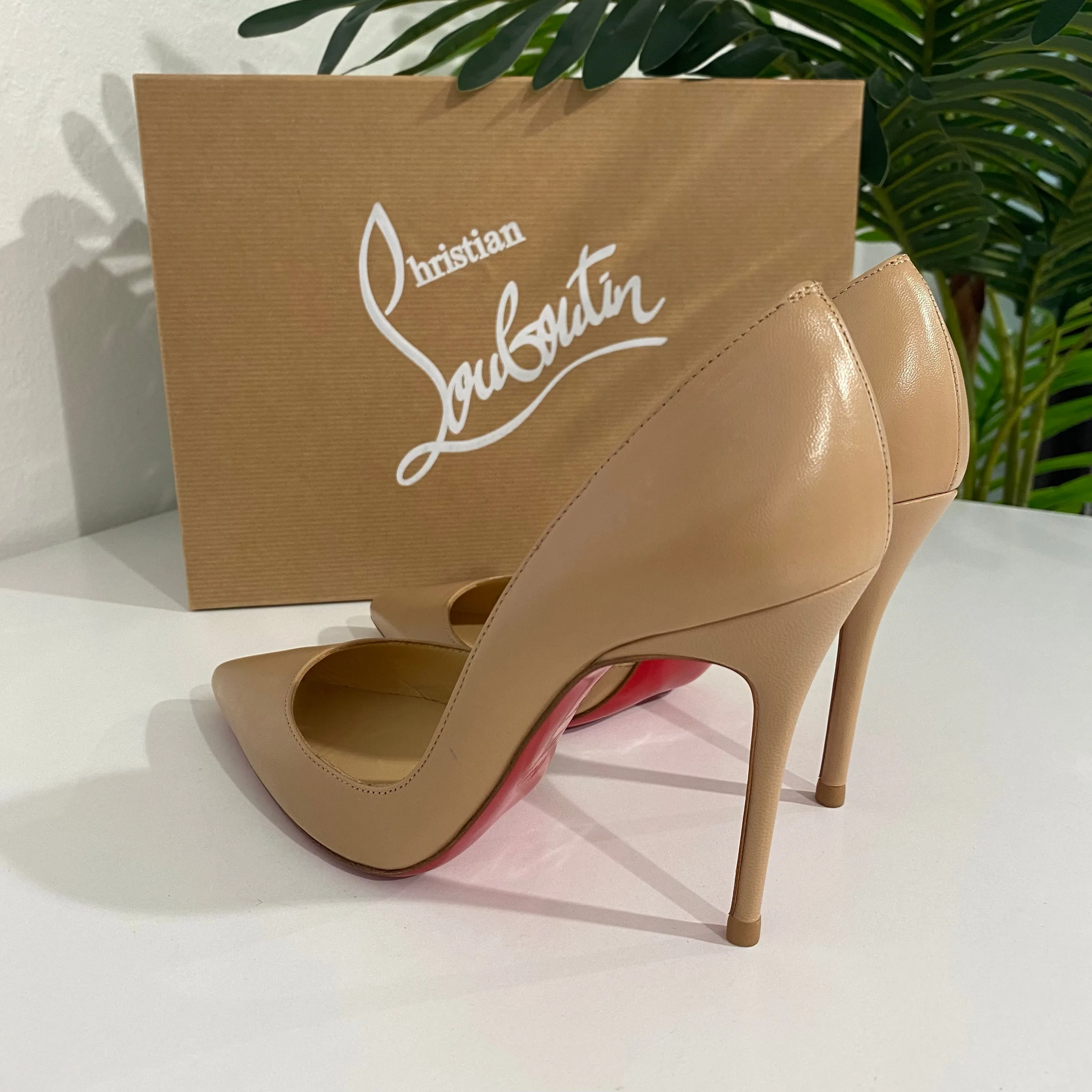 Christian Louboutin Nude Iriza 100 Heels