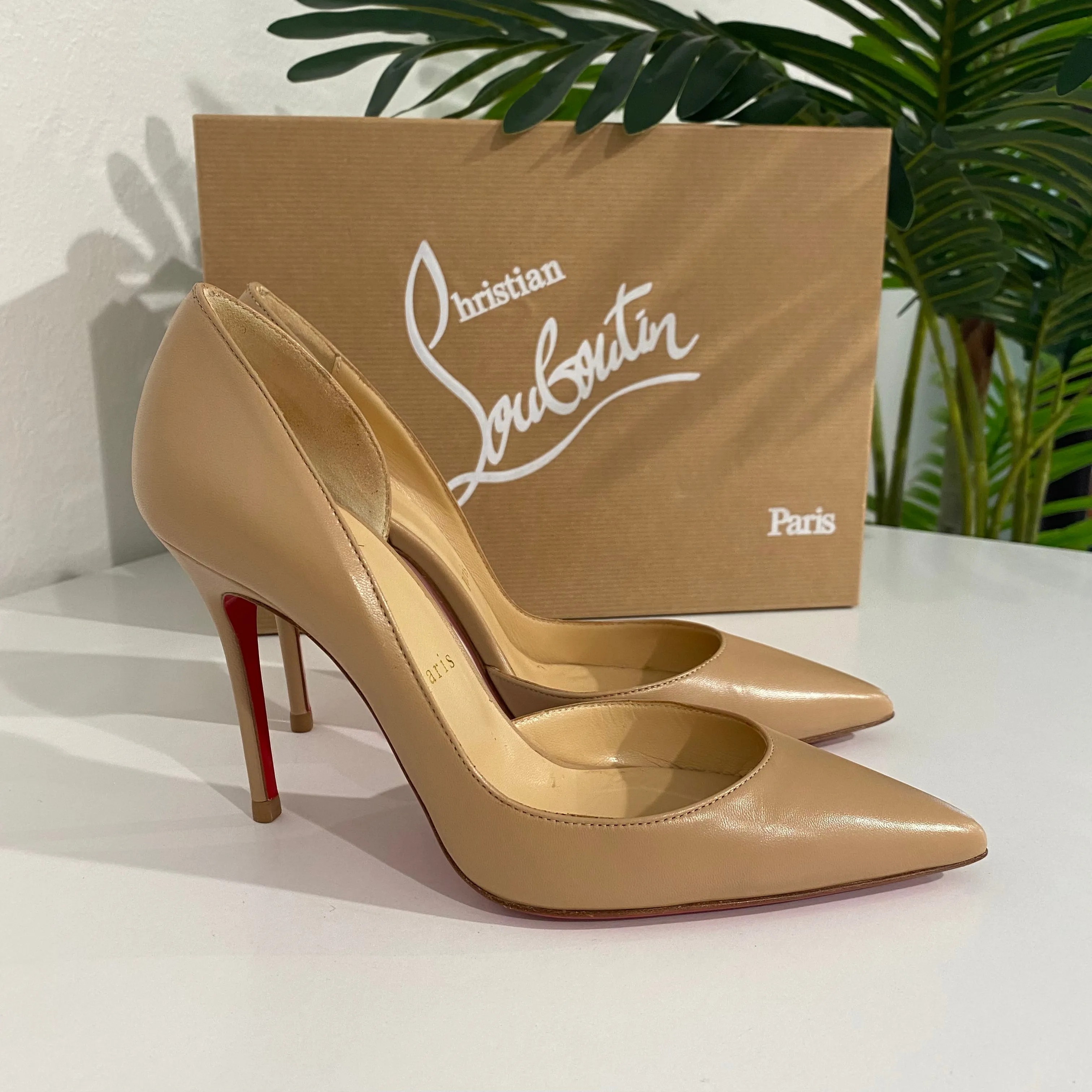 Christian Louboutin Nude Iriza 100 Heels