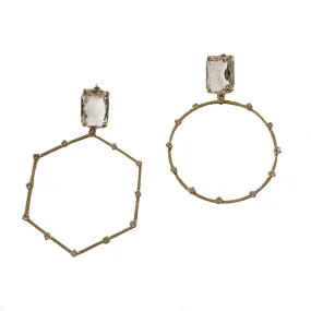 Crysta Mix Match Dangle Hoops