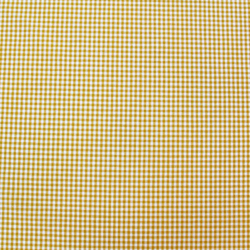 Dressmaking Cotton - Mini Gingham - Turmeric Yellow