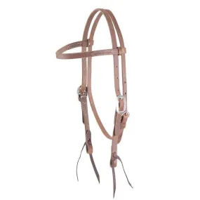 Martin Saddlery Basic Oiled Harness Browband Headstall