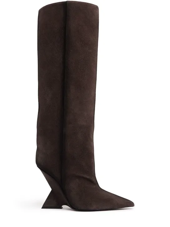 The Attico   105mm Cheope suede tube boots 