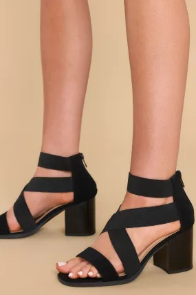 The Real Me Black High Heel Sandals